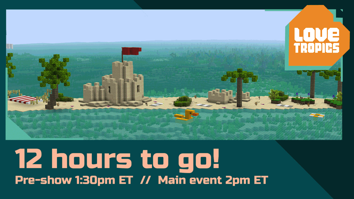 Love Tropics (@welovetropics) on Twitter photo 🌴12 hours to go🌴
Come play, watch, and donate as we support <a href="/ProjectSeagrass/">Project Seagrass</a>
🌱Pre-show starting 1:30pm ET
🌱Main event starting 2pm ET
🔗lovetropics.org
👀twitch.tv/LoveTropics
👾 discord.gg/DbzMR8J
#LoveTropics22 🌴12 hours to go🌴
Come play, watch, and donate as we support <a href="/ProjectSeagrass/">Project Seagrass</a>
🌱Pre-show starting 1:30pm ET
🌱Main event starting 2pm ET
🔗lovetropics.org
👀twitch.tv/LoveTropics
👾 discord.gg/DbzMR8J
#LoveTropics22