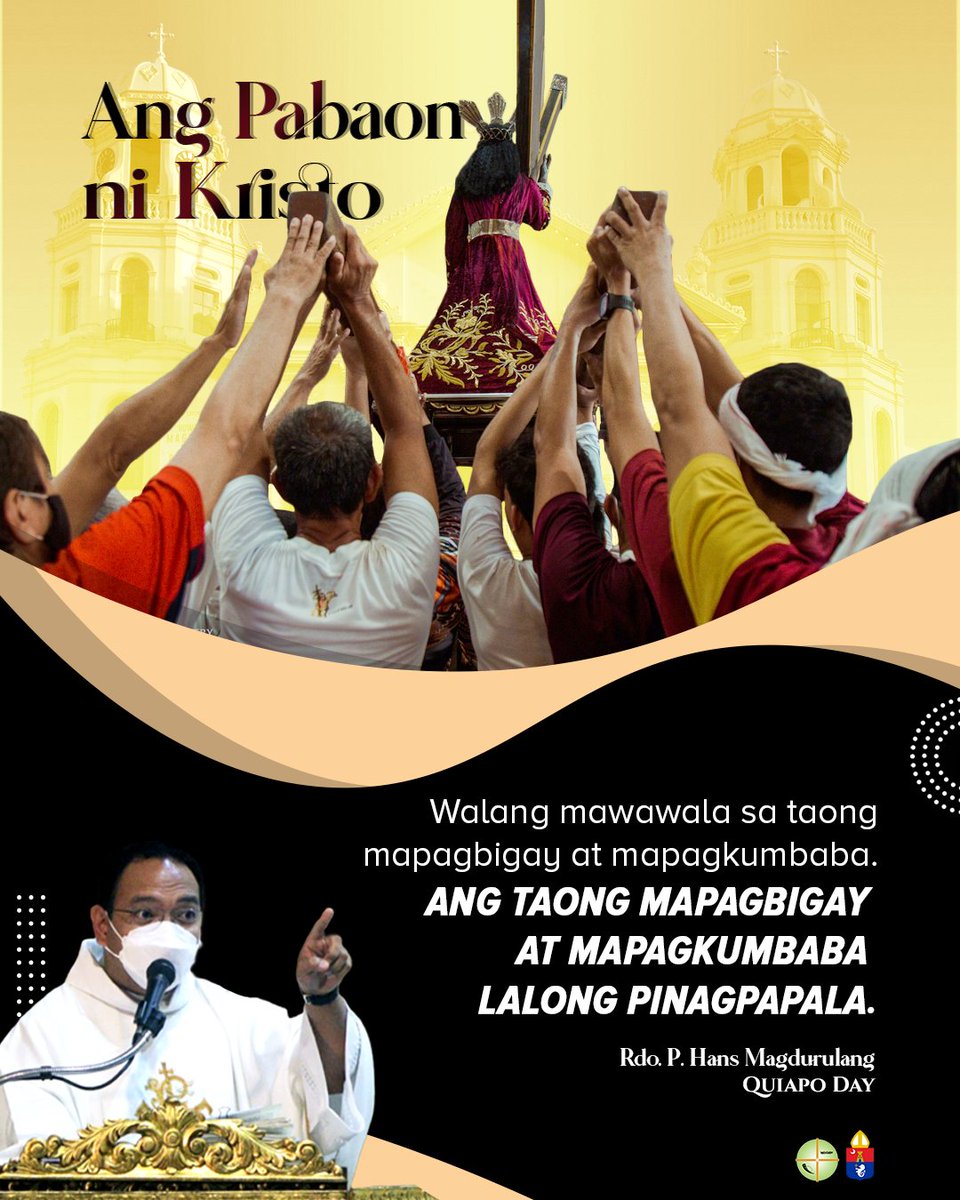 quiapochurch's tweet photo. #AngPabaonNiKristo
โWalang mawawala sa taong mapagbigay at mapagkumbaba. Ang taong mapagbigay at mapagkumbaba lalong pinagpapala.โ -Fr. Hans
#QuiapoDay #SimbahanNgQuiapo #QuiapoChurch #Quiapo #Catholic #Katoliko #MinorBasilicaOfTheBlackNazarene #Humilitas #SaintCharlesBorromeo https://t.co/rCvwdW6nrO