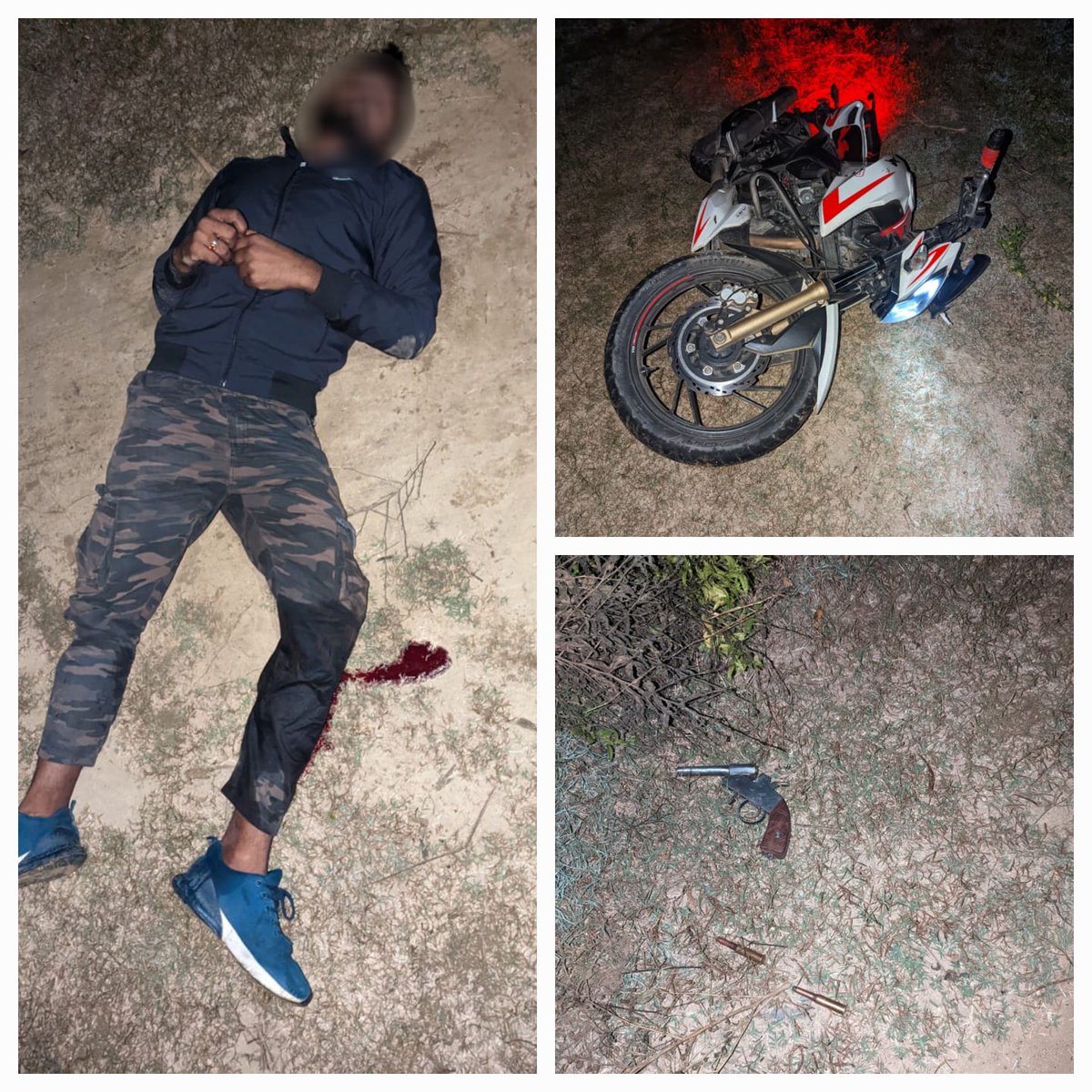 amrohapolice's tweet image. पुलिस अधीक्षक अमरोहा @langeh_ips के निर्देशन में अमरोहा पुलिस को मिली बडी सफलता-
थाना मंडी धनौरा पुलिस द्वारा बाद पुलिस मुठभेड लूट की घटना मे वांछित बदमाश गोली लगने से घायल/गिरफ्तार, अवैध असलहा, लूटी हुई नकदी/पासबुक व घटना में प्रयुक्त मोटर साईकिल बरामद।
#UPPolice
#CrackdownUPP