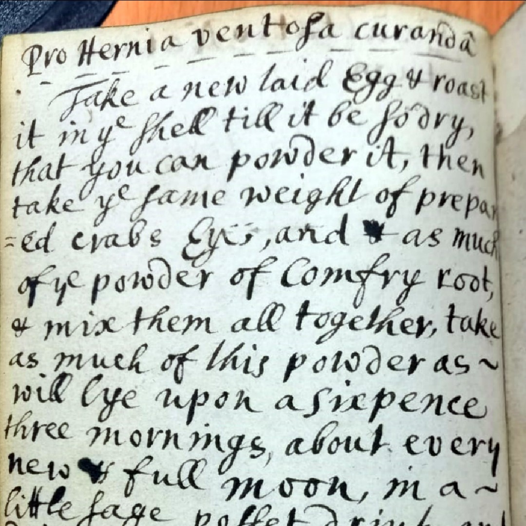 wyorksarchives's tweet photo. Ever wondered how an egg, crab’s eyes & comfrey root will cure a hernia? Explore our #onlineexhibition #ARecipeForDisaster here: https://t.co/GpdcuOIZWb 🥚🦀🌱 (Image ref: WYL280/626) https://t.co/qLnGv3tixu
