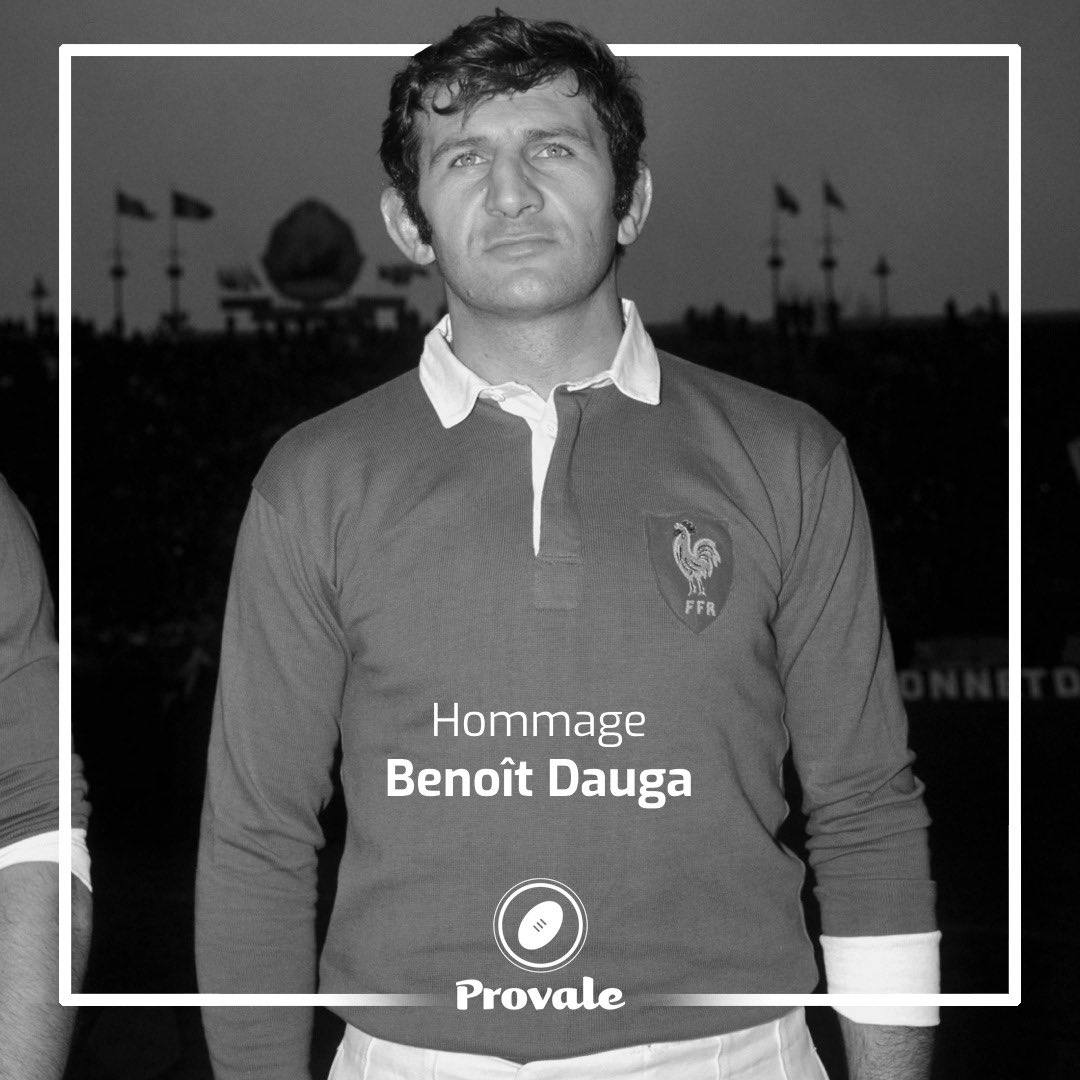 C’est avec tristesse que nous apprenons le décès de Benoît Dauga, ancien capitaine du XV de France et figure du Stade Montois, à 80 ans, qui remporta le 1er Grand Chelem de l’histoire des tricolores 🇫🇷

Provale adresse ses sincères condoléances à sa famille et ses amis 🕊