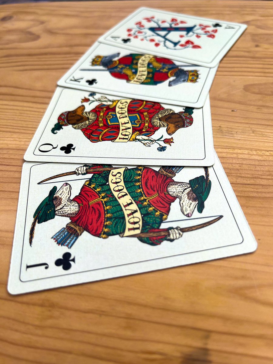 Hi Everyone, I have been slightly inactive on here recently partly down to putting  a bit of time into designing this deck of “Fancy hound” cards. 54 cards with all face cards being of a different design. If you are interested you can see more at houseofhawks.bigcartel.com thank