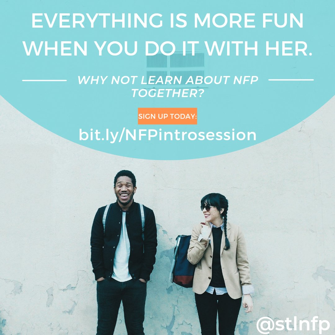 STLNFP's tweet image. What are you waiting for? Sign up to learn NFP today. #nfpgoodforlife #ichart 

bit.ly/NFPintrosession