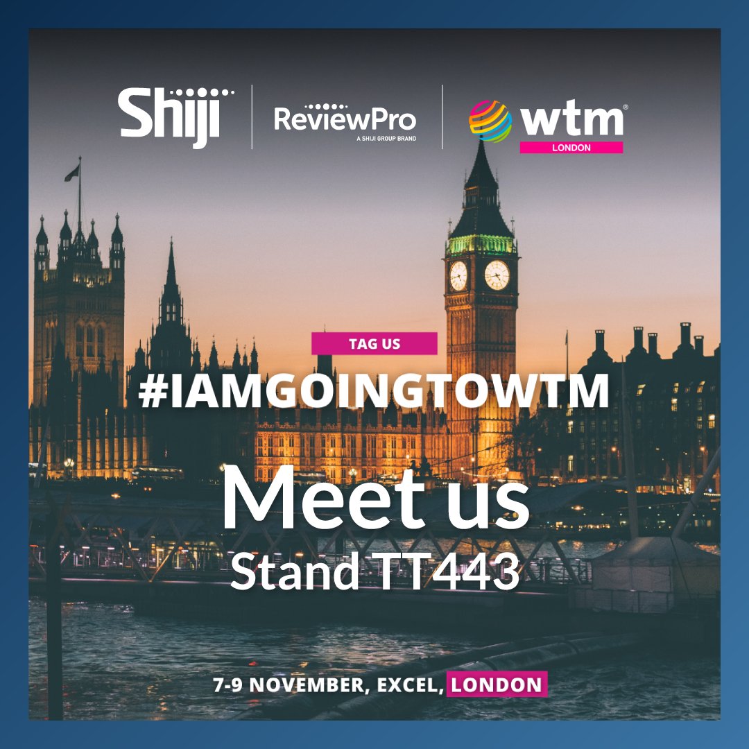 ReviewPro's tweet photo. Are you still thinking about whether to join the biggest travel event of the year? @WTM_London is going to be so much fun, and we are looking forward to seeing you at stand TT433. Book a meeting:
https://t.co/OnMjPv1Nmk
#reviewpro #iamgoingtowtmlondon https://t.co/5kMuNHt26A