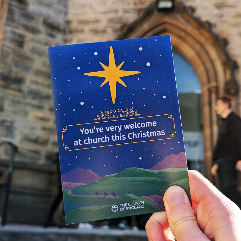 churchofengland's tweet photo. Our church doors are wide open this year, help spread the word and welcome your community back to church this Advent and Christmas with 'The Great Invitation'

Order yours: https://t.co/l8msw9gO8Z