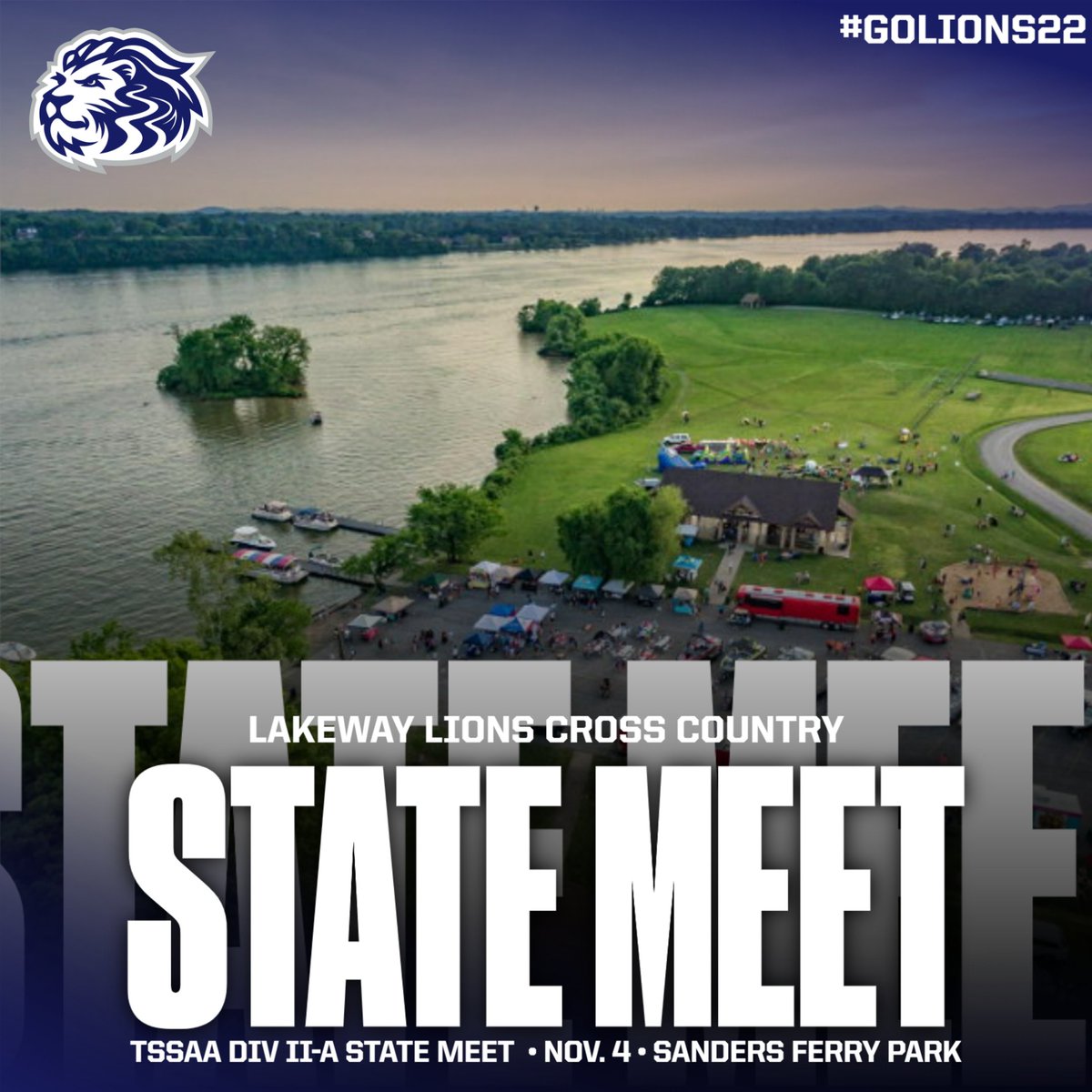 LCALions_sports's tweet photo. It's state day for your Lions Cross Country team! We're thankful the Lions made it to Sanders Ferry safely and we know they will do a great job today! Let's go Lions! #lakewaylions #golions22 #lcaxc https://t.co/tTvwyOjw6o