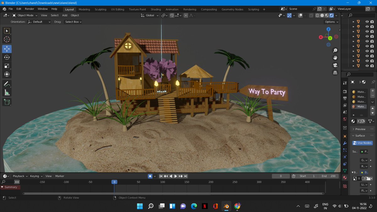 Satendr77019947's tweet photo. Sneak Peak Of My " Lost But Not Alone Island " .... Get Ready For Party 🎉🎉🎉🎉
@sandstormmeetup
,  
@decentraland
 #DCLcontest5 #blender #b3d https://t.co/M2PtdcvcUU