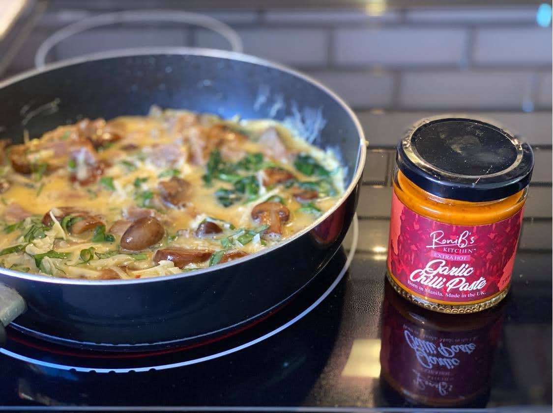 How do you use our Garlic Chilli Paste?
Add it to your omelette or fritata for a #tasty #breakfast or light #lunch.
<a href="/SpiritFairs/">Spirit Fairs</a> <a href="/KokovaMagazine/">Kokova Magazine</a> <a href="/bbcgoodfood/">Good Food</a> #foodies #veganfriendly #deliciousfood