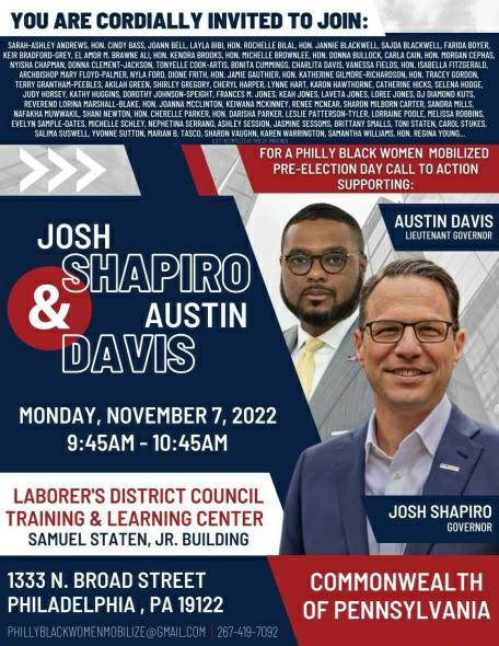 Nov. 7: Josh Shapiro Austin Davis