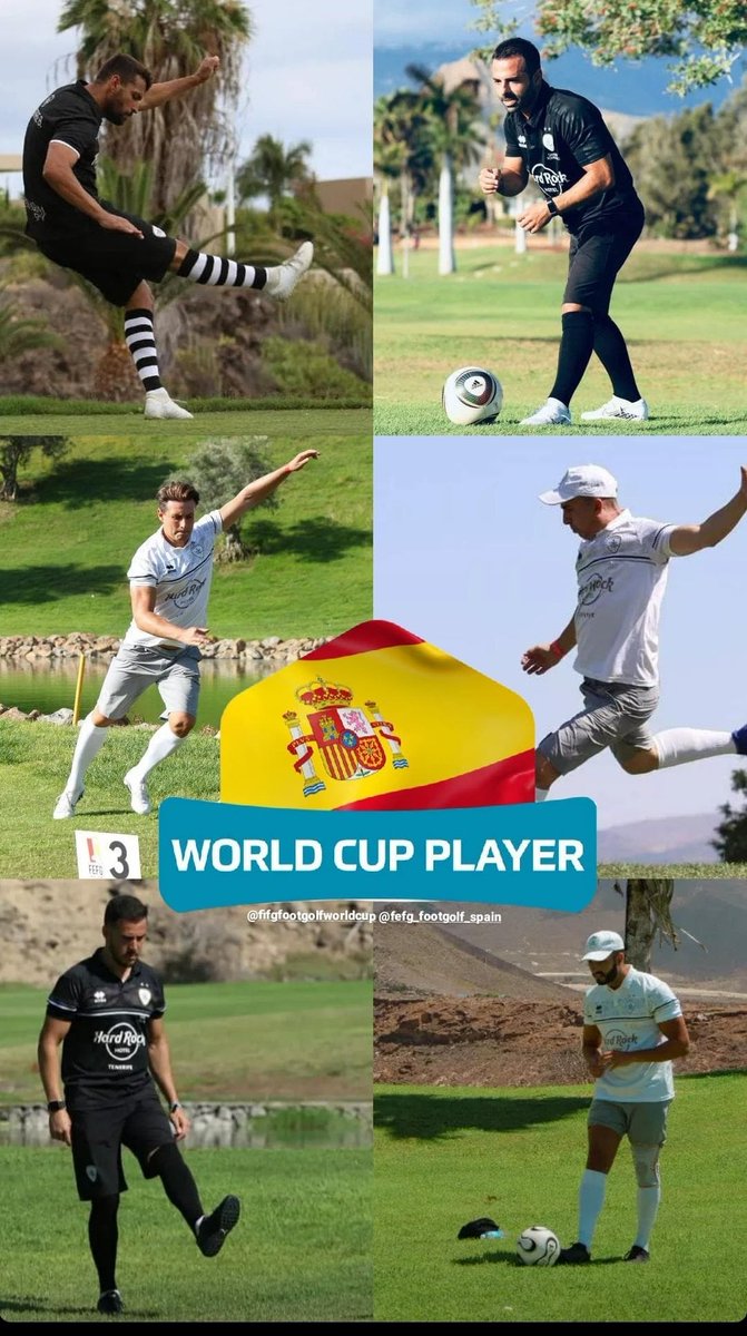 6 jugadores de mi equipazo 🤘🎸 <a href="/TenerifeFGClub/">Tenerife FG Club</a> clasificados para el mundial de orlando 🇺🇸 2023 
<a href="/FIFGFootGolf_WC/">FIFG FootGolf World Cup Orlando 2023</a> .👟⚽️⛳️🇪🇦

#footgolf