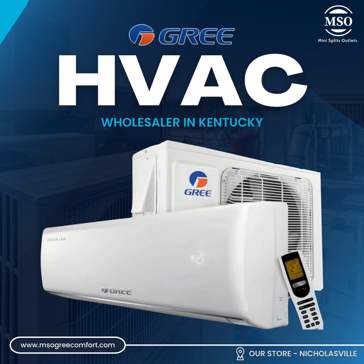 HiMiniSplitsOu1's tweet photo. Gree Comfort Heat &amp; #Air_Conditioner Distributor
One of the largest Distributors of #Mini_Split, with gas furnace and ductless air conditioner packages in Nicholasville, is committed to designing the advanced heat pump air conditioner.
 https://t.co/W36jMHRrIw
 
#msogree  #HVAC https://t.co/HB6RShD721