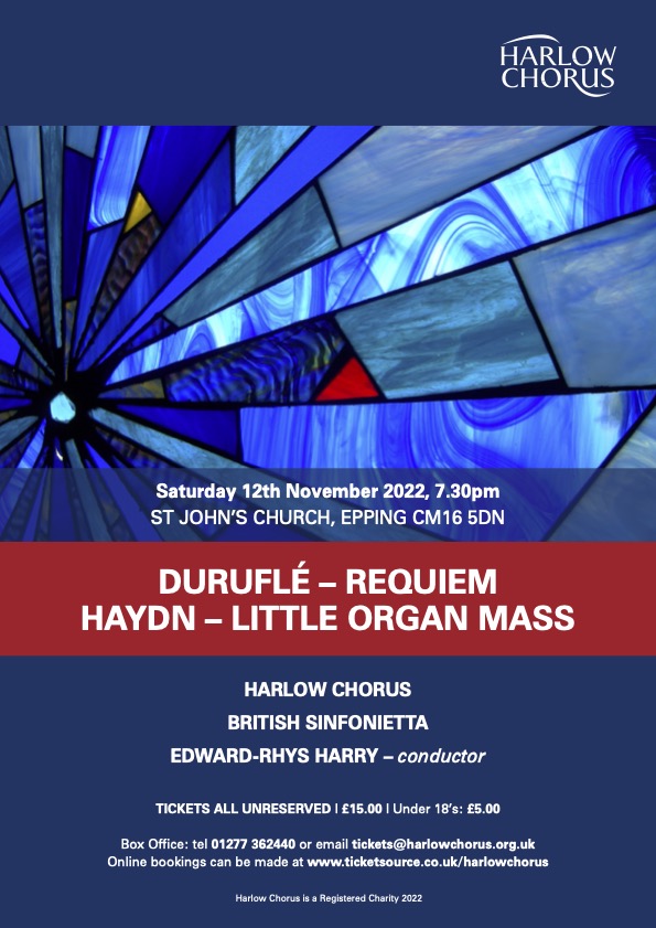 British Sinfonietta (@bsinfonietta) on Twitter photo One week today we'll be performing music by Duruflé, Haydn and Sibelius in Epping, with Harlow Chorus conducted by our Resident Conductor Edward-Rhys Harry.
<a href="/HarlowChorus/">Harlow Chorus</a>
<a href="/erhcomposer/">Dr Edward-Rhys Harry FRSA</a> One week today we'll be performing music by Duruflé, Haydn and Sibelius in Epping, with Harlow Chorus conducted by our Resident Conductor Edward-Rhys Harry.
<a href="/HarlowChorus/">Harlow Chorus</a>
<a href="/erhcomposer/">Dr Edward-Rhys Harry FRSA</a>