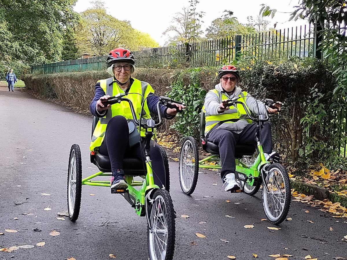 <a href="/DameSarahStorey/">Dame Sarah Storey</a> There are now more opportunities for people to try out a variety of adapted cycles in GM. This great pic in Trafford represents whats happening right now! Proud to be a partner for your work across GM👍