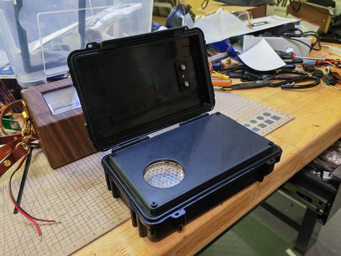 A paperback size portable Far-UVC proof of concept device I made a while back. Those little flat 15w