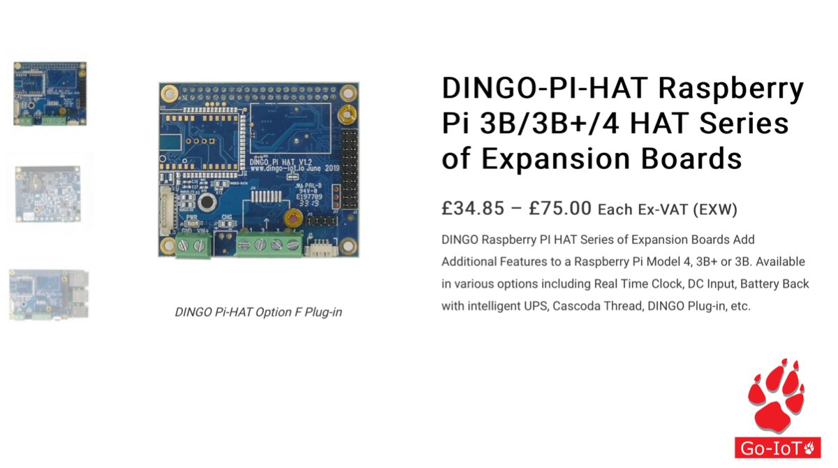 Dingo Pi Hats from £34.85
Click for more info; bit.ly/PiHATOptions

#ShopIoT #RaspberryPi #AffordableIoT #RaspberryJam #Arduino #robotics #electronics #technology #SmartHome #iot #engineering #diyelectronics #raspberrypi3 #arduinoproject #arduinouno #raspberrypi4 #DingoIoT