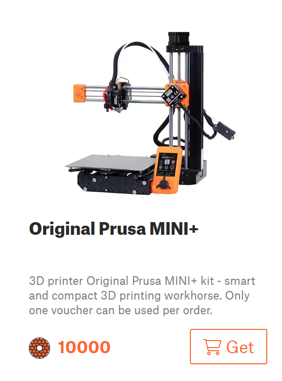 printablescom's tweet photo. Time to put an end to @flowalistik's HODLing!😄 You can now exchange 10,000 Prusameters for the Original Prusa MINI+.🎉 https://t.co/lRB34Je0Rv