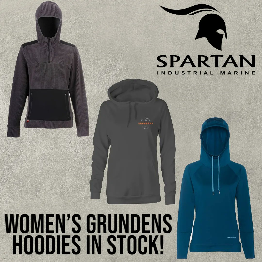 Looking for a new hoodie to wear this fall, we have Grundens women's hoodies in stock! 

Stop by your local Spartan Marine to shop our Women's apparel. 

buff.ly/2DNKgeu 

** Sizes and styles vary by store **