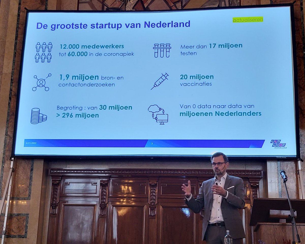 HeinRaat's tweet photo. 'Een gezonde samenleving is weerbaar'. André Rouvoet, voorzitter van @GGDGHORNL blikt terug op "de grootste start-up ooit in Nederland": de #test straten en #vaccinatie straten bij de bestrijding van de #COVID19 #Pandemie. https://t.co/0itVsjMbpl
