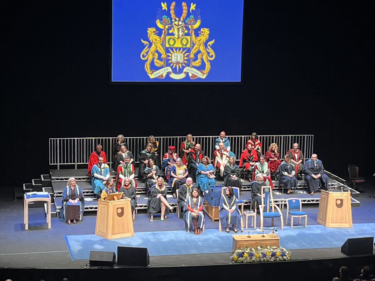 “Education doesn’t just belong to those who are born with wealth… doesn’t just belong to the elite. Education should belong to everyone with the curiosity to seek it.” — phenomenally inspiring message from new @OUCymru honorary graduate @Sab_CohenHatton at #OUFamily graduation.