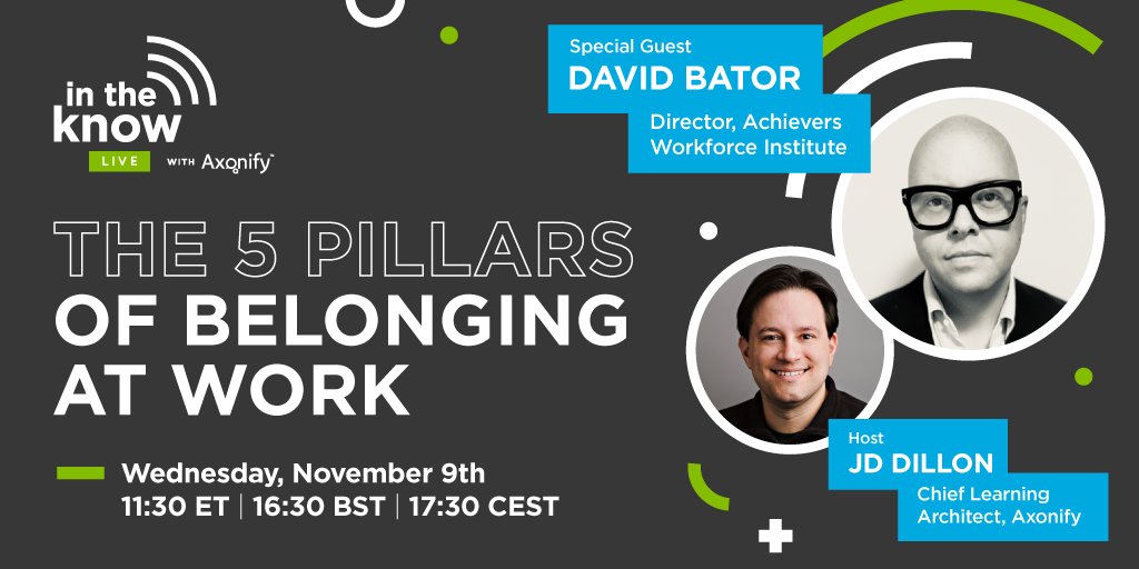 Want to know how to help employees feel like they belong from Day 1—and why it should be a priority in every workplace? Join <a href="/JD_Dillon/">JD</a> and David Bator from <a href="/Achievers/">Achievers</a> on LinkedIn LIVE to find out: ow.ly/NT4h50LtEAK