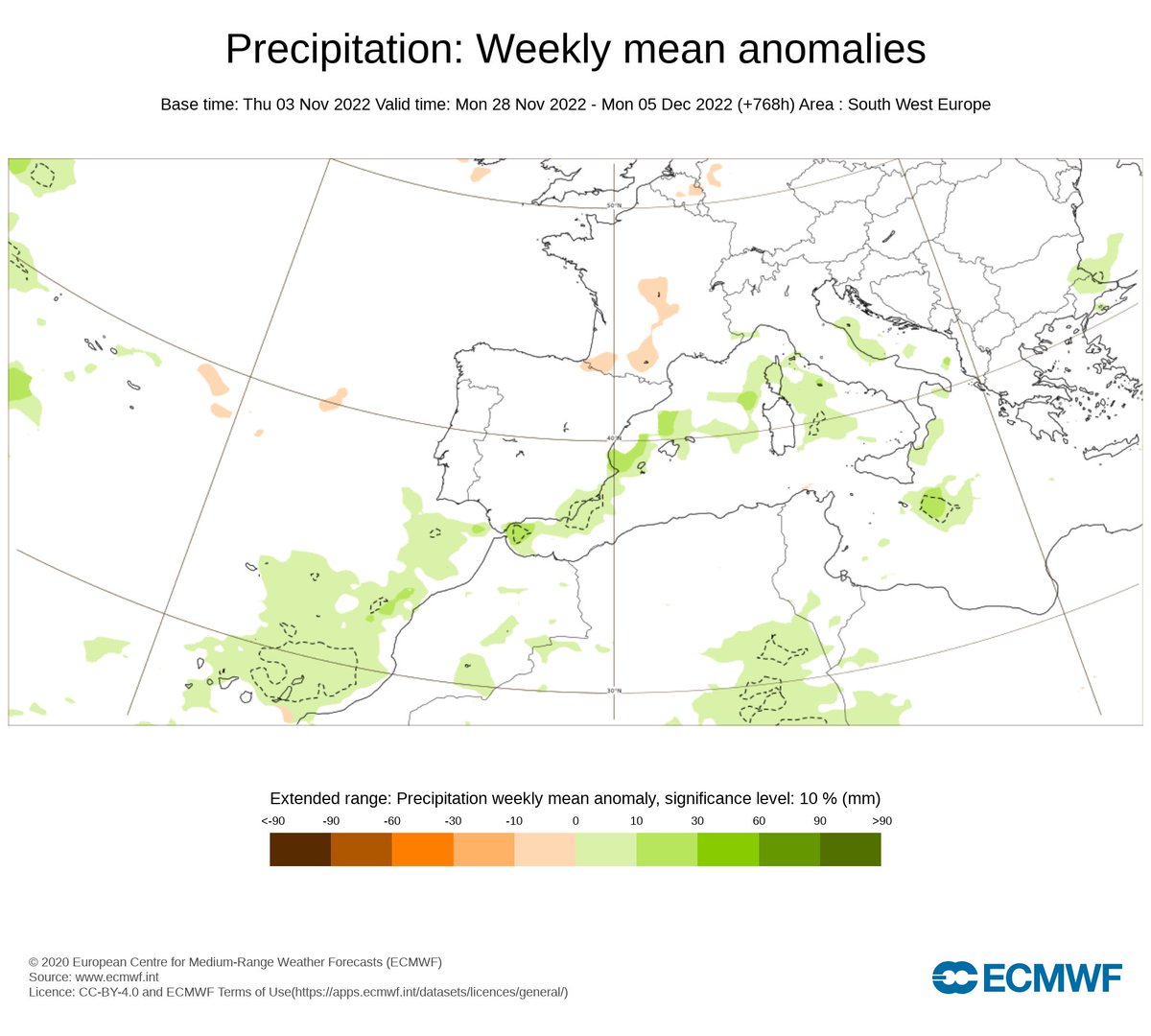 En #Huelva, noviembre es el segundo mes más lluvioso sólo por detrás de diciembre con una media de 79 mm pero, ¿dónde está la lluvia? Pues ni está ni se le espera. Las previsiones semanales son lamentables pues sólo se ve algo de luz en la semana del 28. El desastre se consuma 😔