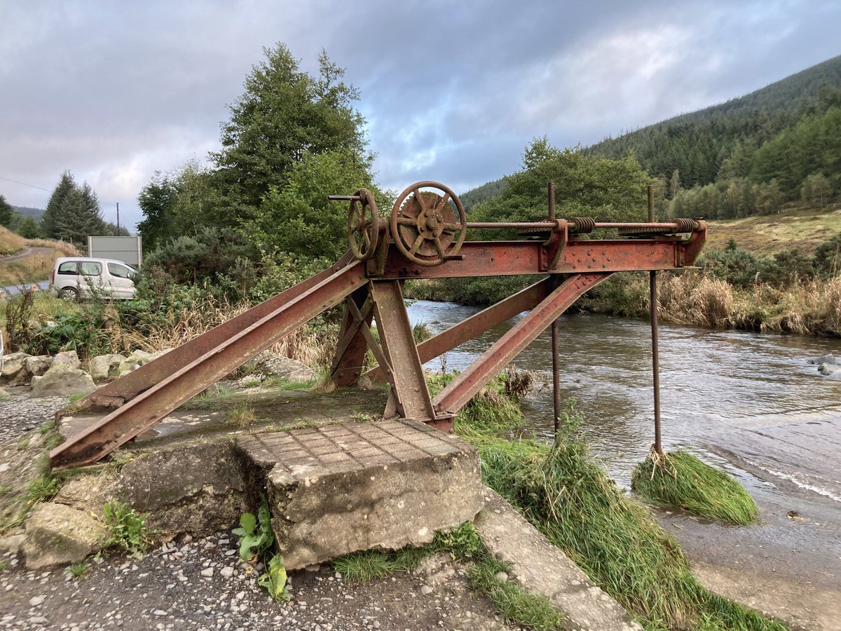 This #FerrousFriday is a new thing for me. What happened to #FingerpostFriday? All this change is confusing me…

A metal structure - a sluice gate? - north of Innerleithen.