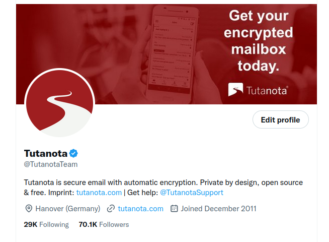 TutaPrivacy's tweet photo. Whoohoo, we've reached 70k followers on #Twitter! 🥳

Thank you all for spreading the importance of #privacy with us! 🙏🥰

#privacymatters https://t.co/WLhGInug4l