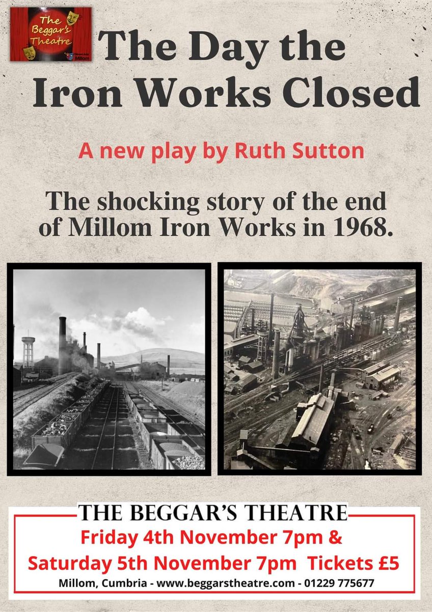 jakkimoore's tweet photo. Proud to be presenting this piece if theatre tonight n Tomorrow @beggarstheatre Written by renowned author @ruthsutton Directed by Moi 😁🎭 #theatre #newwriting #Millom #Cumbria #localhistory #directingdebut #proud #Director #theatreowner #actor @BodhiTalent https://t.co/twkOdbCypT