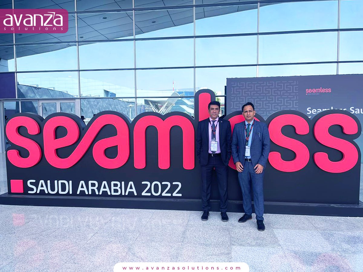 AvanzaSolutions's tweet image. #AvanzaSolutions at @seamlessMENA 2022, where all #technology providers discussed the #digitalprogression. Avanza&apos;s CEO, Omer Khan &amp;amp; Group Head of Sales ME, Muhammad Aftab, had conversed, collaborated, &amp;amp; networked with #techprofessionals leading #SaudiArabia&apos;s digital disruption.