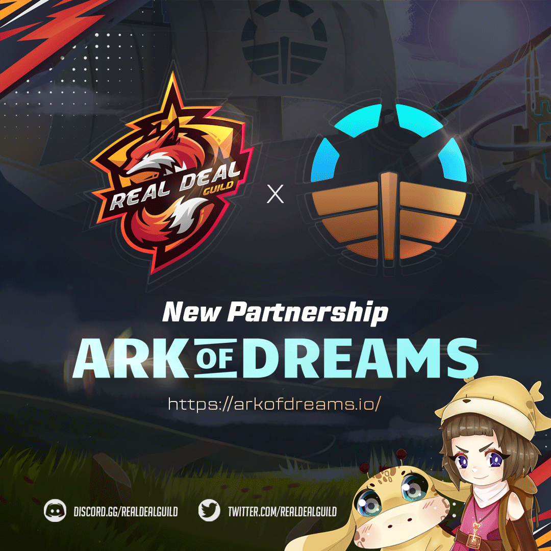realdealguild's tweet image. Enter the Ark of Dreams to discover the world with the things you’ve been aiming for a while now! ✨
Wanna do that?
Join their early minting on November 9-11 by filling out this form: tinyurl.com/EarlyMint-RDG and buy 40% off the price. 🏷️
#RDGxAOD