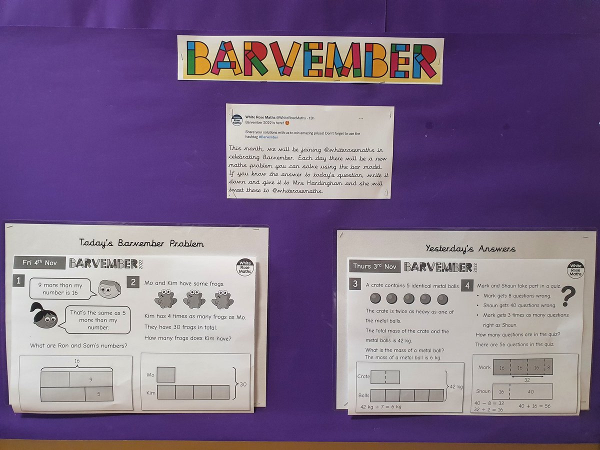 White Rose Maths on Twitter "Our Barvember winners today are