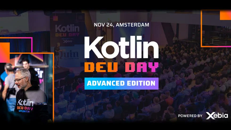 Xebia_Global's tweet image. We&apos;re proud to be a Gold Sponsor of Kotlin Dev Day! We hope you&apos;ll come and get your Kotlin on with us on November 24th in Amsterdam.

Get all the details here: buff.ly/3gWeWAB 
#KotlinDevDay #Kotlin