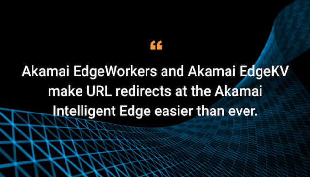 jroemer87's tweet photo. Learn why pairing #EdgeWorkers and EdgeKV can be a powerful solution for effectively handling redirects at the @Akamai Intelligent Edge. #devops https://t.co/xHDTEWy0dW https://t.co/UIWWXXuajL