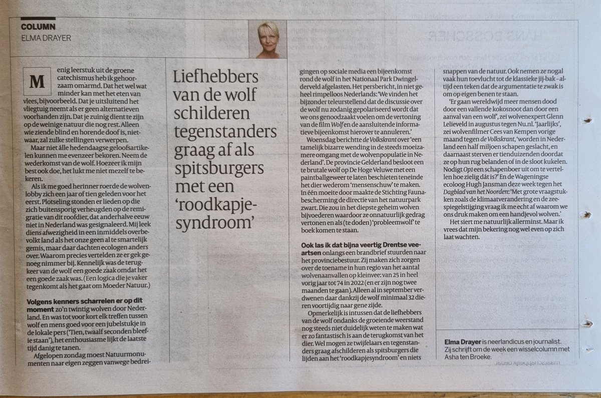 Quintyboss's tweet photo. Mooie column in de Volkskrant.... https://t.co/Zqu7yeD4Gz
