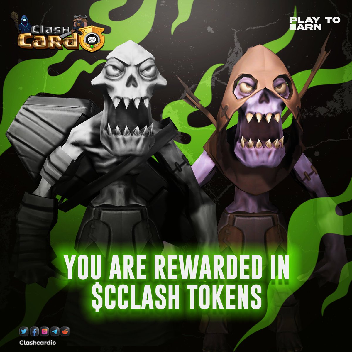ClashCardio's tweet image. Play 2 Earn Game 💰

Get Massive Reward 💵

The More You Play, The More You Earn ✌️

Visit: clashcard.io

#Clashcard #Play2Earn #BSC #BNB #BSCgems #Strategy #reward #P2E #Blockchain #gaming