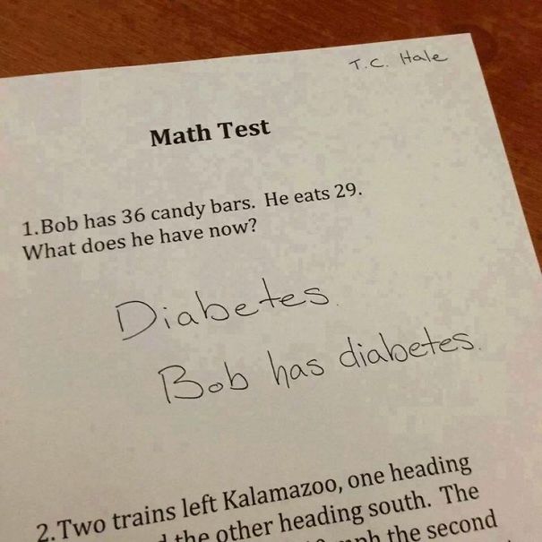 mideysmith01's tweet photo. Smart kids giving funny answers to test questions 😂

THREAD: https://t.co/qpmWCzuHTq