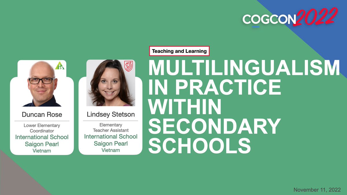 ATorrens84's tweet photo. With 13 schools across Asia, it’s important that we learn and understand our multilingual students. Excited to hear from our colleagues within @CognitaSchools on their approaches, strategies and experiences with multilingual students next week at #CogCon2022. #CognitaWay https://t.co/lP3XscqFx3