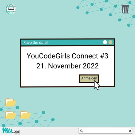 Unserer Online-Veranstaltungsreihe YouCodeGirls Connect geht in die dritte Runde! 
👉 Zur Anmeldung geht's hier lang: eventbrite.de/e/youcodegirls…

#youcodegirls #digitalebildung #informatik #lehrkräfte #coding #empowerment #twlz #vernetzung #mint #netzwerk