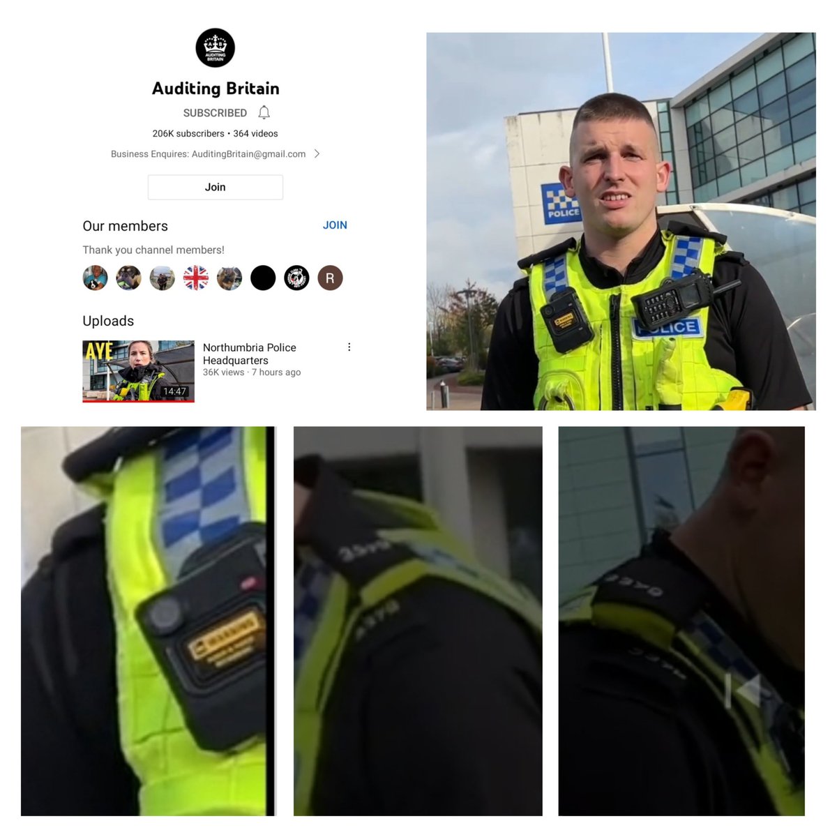 NCLCopwatch's tweet photo. 2nd Auditing Britain video of Northumbria, released yesterday. This officer here uses the word 'schitzy' (paranoid). That word, derived from paranoid schizophrenia is a very ableist one. Secondly like the cop in previous video he also has his bodycam without informing AB. 3379? https://t.co/nyDL2cbvkV