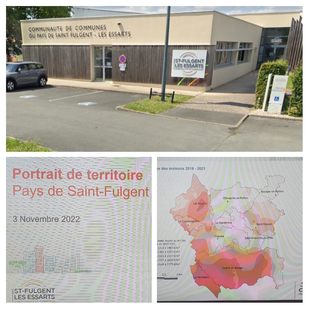 L'<a href="/ADILE_85/">ADILE</a> présente le Portrait de territoires du Pays de Saint-Fulgent Les Essarts dans le cadre de l'animation de l' #observatoire local de l' #habitat. Une soirée riche d'échanges avec les élus de ce territoire dynamique <a href="/ChrisBOSSARD/">Christine RAMBAUD-BOSSARD</a>