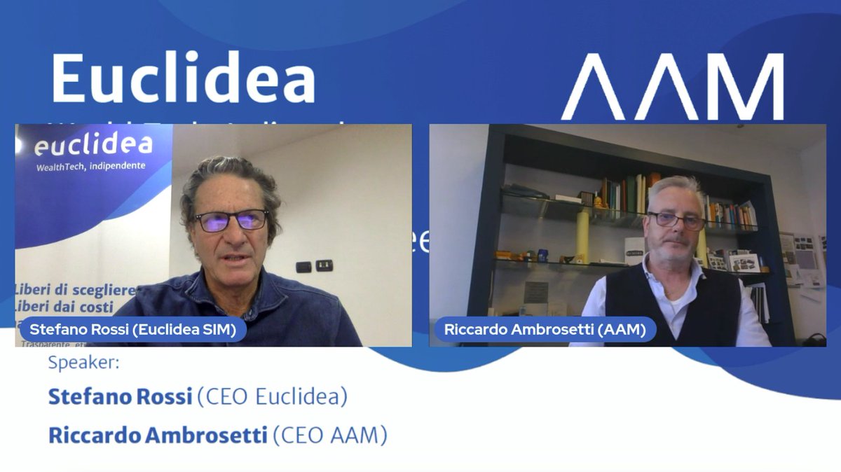 In questo nuovo video Stefano Rossi (CEO di Euclidea) e Riccardo Ambrosetti, fondatore e presidente di AAM Investment Group, viene fornita la view sulla situazione contingente straordinaria dei tassi reali e sui possibili scenari attesi.

Buona visione! youtube.com/watch?v=X3Fx9-…