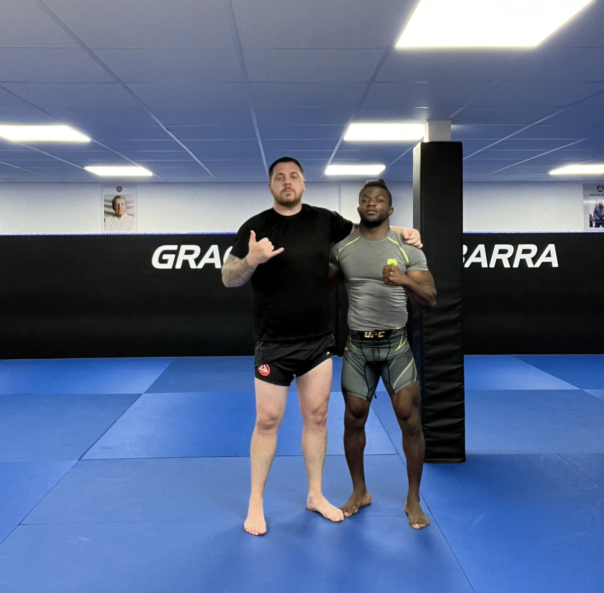 djsmiffyp's tweet photo. NoGi rounds with this beast this morning ๐ฅ๐ฅ๐ฅ
Shattered now ๐ฅฑ #BJJ #6amClub #MMA #BJJTwitter #NoGi #Rounds #SweatingHell https://t.co/tlTLJnCrt9