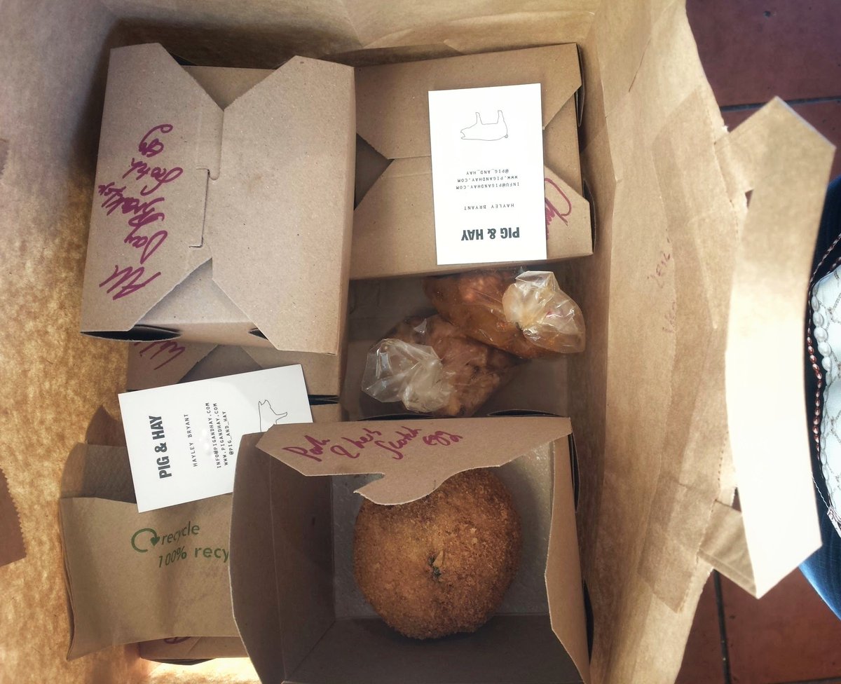 Funny on-this-day memory - the arrival of a box of Pig &amp; Hay samples in prep for opening the Peck shop. Best. Sausage. Rolls. Ever. Eight years later, we're still working with Hayley, co-founder of our roastery <a href="/LomondCoffee/">Lomond Coffee</a>. One day we'll twist her arm for those rolls again...