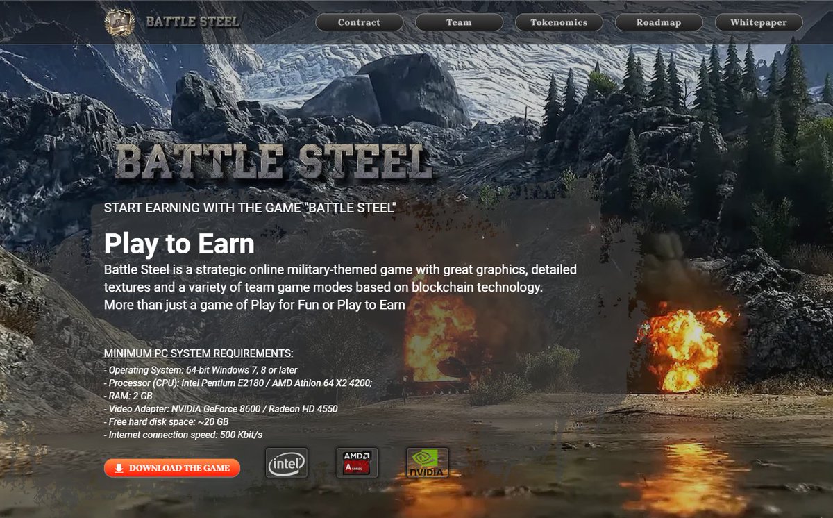 BS_Battle_Steel's tweet photo. ⚡️⚡️The best game of 2022 on the blockchain with the opportunity to play in a team and earn 🚀
🔗https://t.co/uWk38guQ5o
#BSC #PlayToEarn #CryptoNews #GameFi https://t.co/UILKjx2JO3