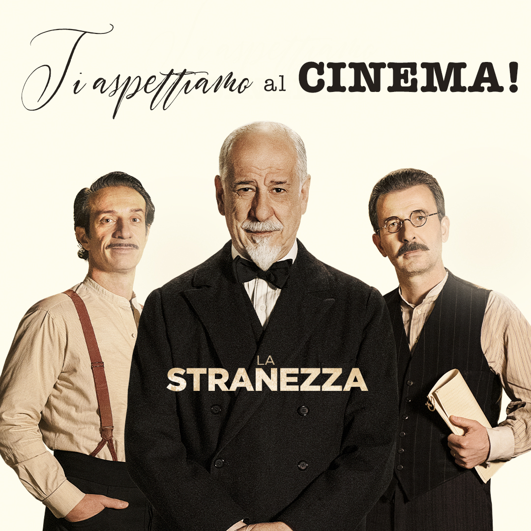 Medusa Film (@medusa_film) on Twitter photo Un film che parla a tutti! Roberto Andò dirige un trio inedito: Toni Servillo, Ficarra e Picone portano in scena un'opera sul processo creativo e sulle ispirazioni di Luigi Pirandello. Vieni a vedere #LaStranezza!
@FicarraePicone <a href="/RaiCinema/">Rai Cinema</a> <a href="/bibifilm/">BIBI Film</a> <a href="/TrampProduction/">Tramp Limited Production</a> Un film che parla a tutti! Roberto Andò dirige un trio inedito: Toni Servillo, Ficarra e Picone portano in scena un'opera sul processo creativo e sulle ispirazioni di Luigi Pirandello. Vieni a vedere #LaStranezza!
@FicarraePicone <a href="/RaiCinema/">Rai Cinema</a> <a href="/bibifilm/">BIBI Film</a> <a href="/TrampProduction/">Tramp Limited Production</a>