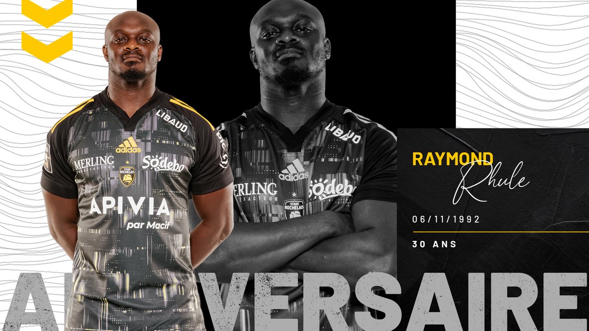 Stade Rochelais (@staderochelais) on Twitter photo 🎂 On souhaite un bon anniversaire à <a href="/Rhule11/">Raymond Kofi Rhule</a>, qui souffle ses 30 bougies ce dimanche ! #FievreSR 🫵⤵️ 🎂 On souhaite un bon anniversaire à <a href="/Rhule11/">Raymond Kofi Rhule</a>, qui souffle ses 30 bougies ce dimanche ! #FievreSR 🫵⤵️