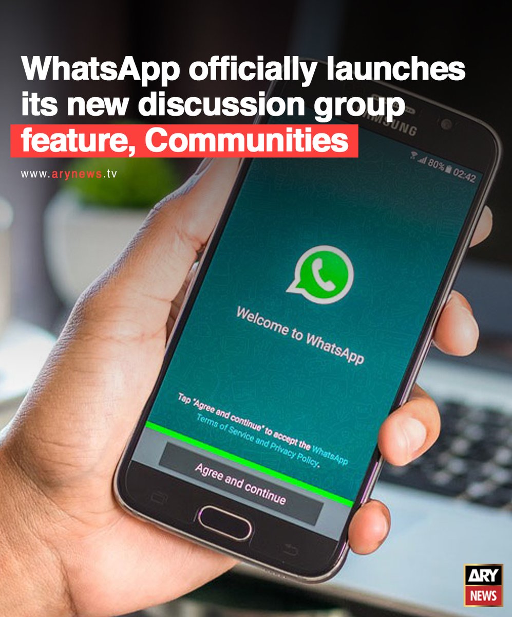 The messaging giant, WhatsApp officially launched its new discussion group and communities feature on November 3 Read More: bit.ly/3Nx41JK #arynews