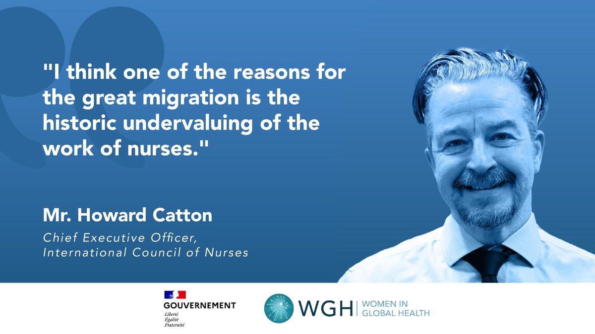 ICNurses's tweet photo. ICN CEO @HowardCatton and all of ICN would like to thank our partner @womeninGH for the fantastic collaboration and for allowing us to share #nursing perspective at “‘Great Resignation’ of #HealthCareWorkers” event at @WorldHealthSmt 2022. Watch recording: https://t.co/X6GaJW3qkO https://t.co/CzPVwQq80l