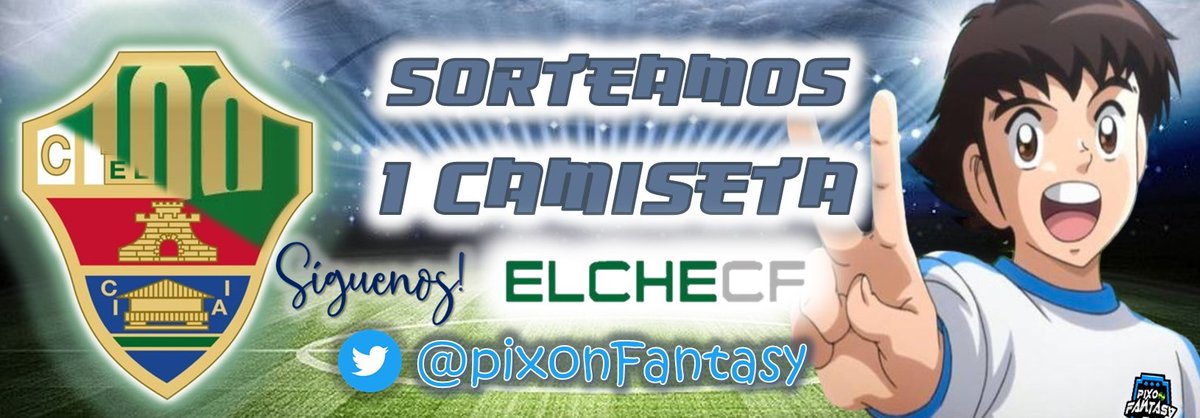 🎁Quieres la👕del <a href="/elchecf/">Elche Club de Fútbol</a>?
🎯Queremos sumar contigo la 𝗽𝗿𝗶𝗺𝗲𝗿𝗮 𝘃𝗶𝗰𝘁𝗼𝗿𝗶𝗮 🧐👇🏼

📌Solo tienes que RT🔄
👉🏼Seguirnos
⚽Nombrar a un goleador ilicitano en la victoria ante el Valladolid 💜🤍💚

🍀¡Mucha suerte a tod@s!
☑️Si existen más acertantes, se hará a sorteo