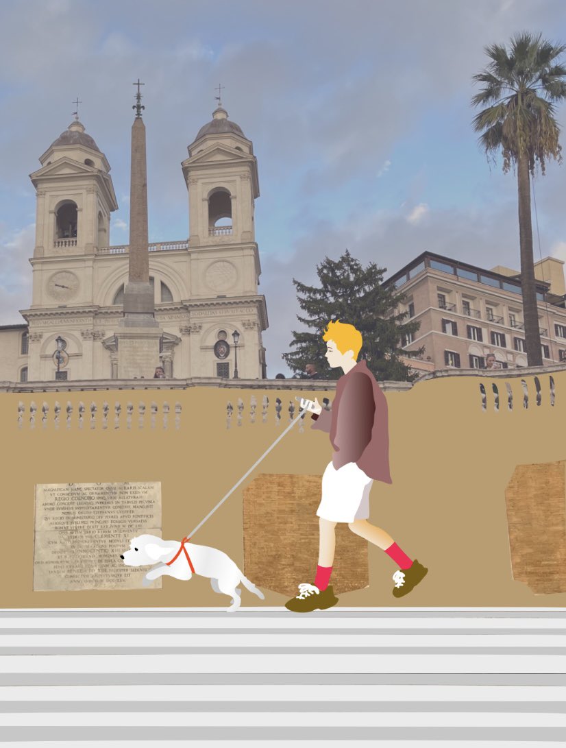 ParallelZoom's tweet photo. Walking a dog.  #digitalart #Illustrations #illustrator #Illustrations #3dart #DogsLovers #イケメン #NFTCommunity https://t.co/FCiKI0BmDt